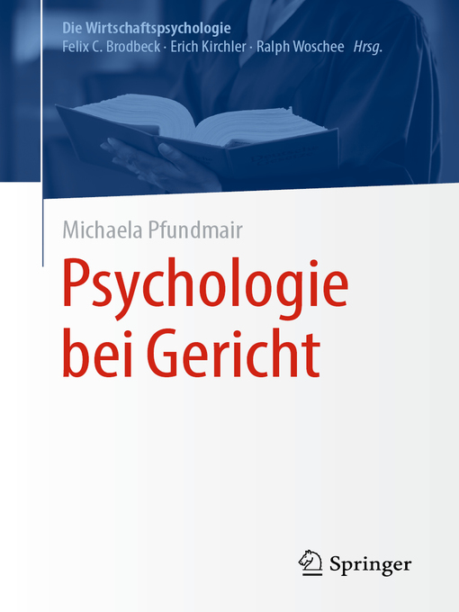 Title details for Psychologie bei Gericht by Michaela Pfundmair - Available